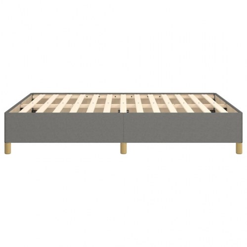 Sengeramme i stof 140 x 190 cm - mørkegrå, uden madras