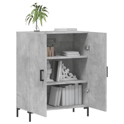 Skænk 69,5x34x90 cm konstrueret træ betongrå