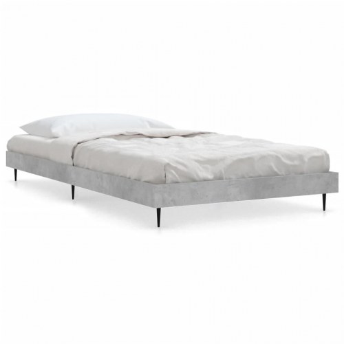 Sengeramme 90x190 cm i konstrueret træ - betongrå