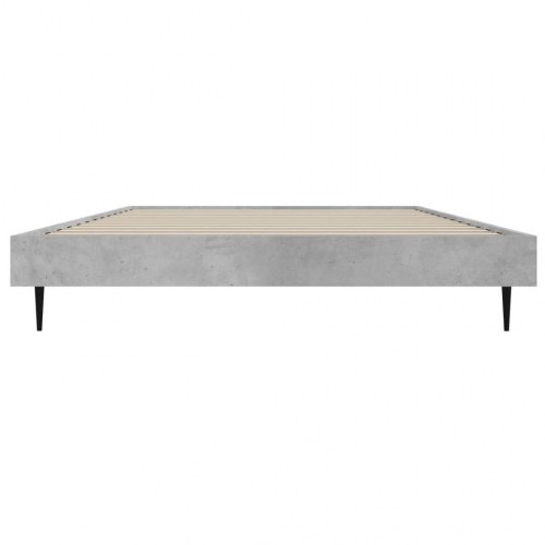 Sengeramme 90x190 cm i konstrueret træ - betongrå