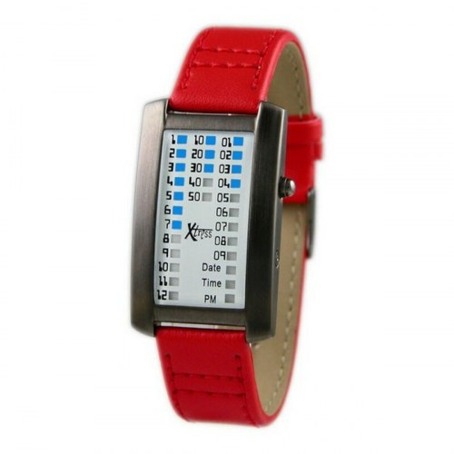 XTRESS unisex armbåndsur XDA1030R - rød rem, Ø 27 mm