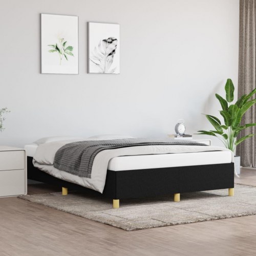 Sengeramme uden madras 140x190 cm stof sort