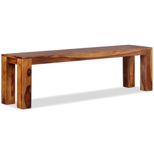 Bænk massivt sheeshamtræ 160 x 35 x 45 cm