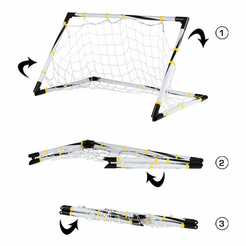 Fodboldmål Colorbaby Foldbar 100 x 70 x 70 cm (2 enheder)