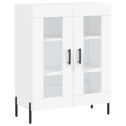 Højskab 69,5x34x180 cm konstrueret træ hvid