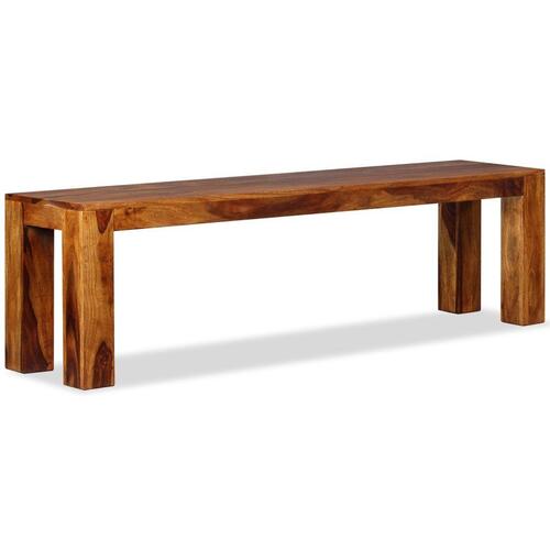 Bænk massivt sheeshamtræ 160 x 35 x 45 cm