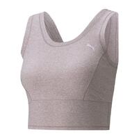 Sports Top til damer Puma Studio Yogini Luxe Crop Tank Violet S