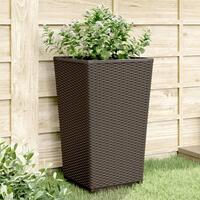 Plantekurve 2 stk. 32,5x32,5x57 cm PP brun