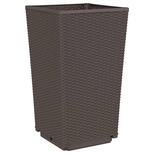 Plantekurve 2 stk. 32,5x32,5x57 cm PP brun
