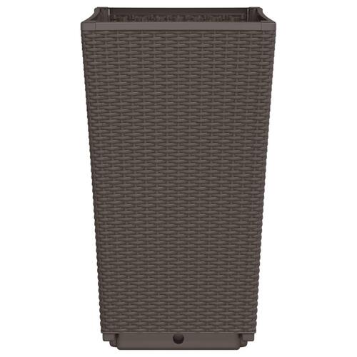 Plantekurve 2 stk. 32,5x32,5x57 cm PP brun