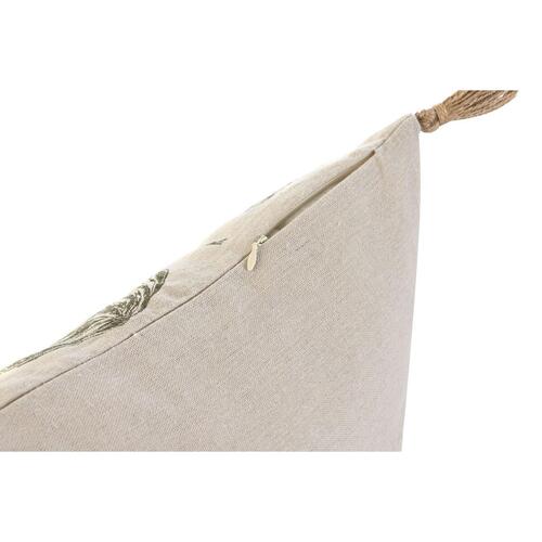 Pude Home ESPRIT Beige Natur Tropisk Boho 45 x 5 x 45 cm