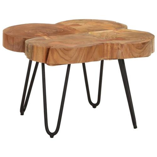 Sofabord 36 cm 4 stammer massivt akacietræ