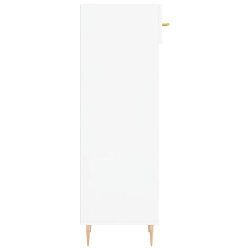 Skoreol 30x35x105 cm konstrueret træ hvid højglans