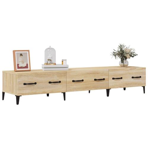 Tv-bord 150x34,5x30 cm konstrueret træ sonoma-eg