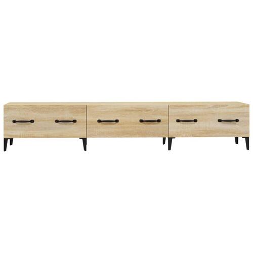 Tv-bord 150x34,5x30 cm konstrueret træ sonoma-eg