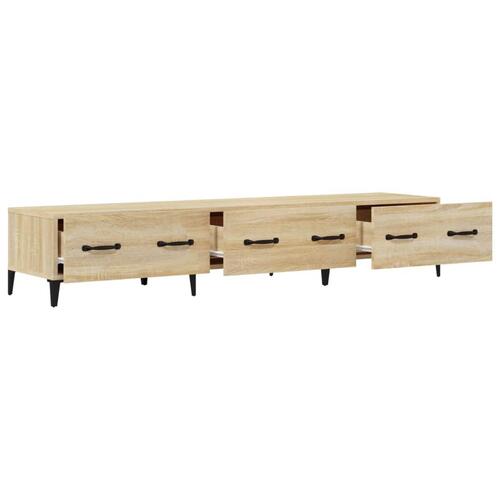 Tv-bord 150x34,5x30 cm konstrueret træ sonoma-eg