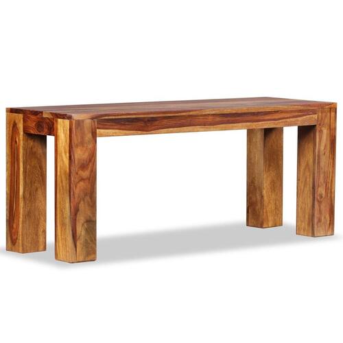 Bænk massivt akacietræ 110 x 35 x 45 cm