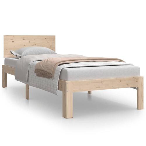 Sengeramme 75x190 cm massivt træ