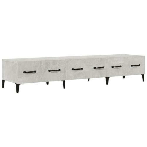 Tv-bord 150x34,5x30 cm konstrueret træ betongrå