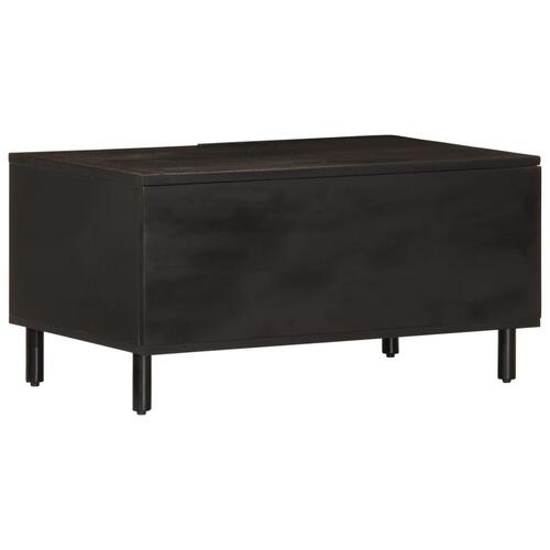Sofabord 80x50x40 cm massivt mangotræ sort