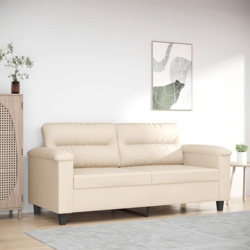 2-personers sofa i mikrofiber - beige