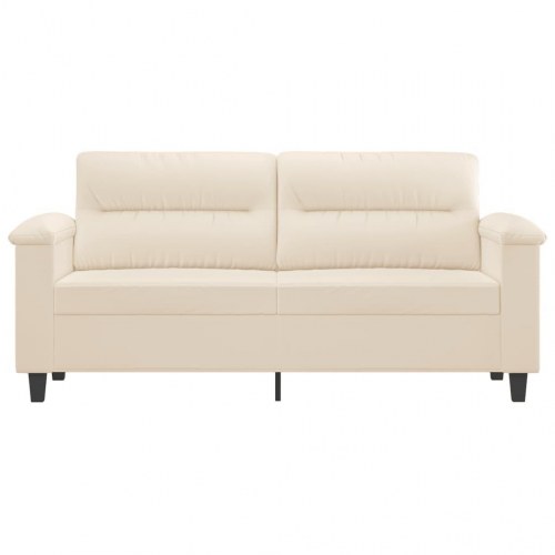 2-personers sofa i mikrofiber - beige