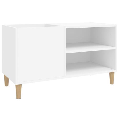 Vinylskab 84,5x38x48 cm konstrueret træ hvid