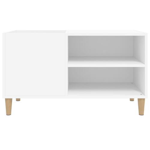 Vinylskab 84,5x38x48 cm konstrueret træ hvid