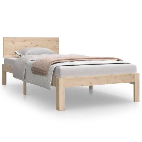 Sengeramme 90x190 cm massivt træ