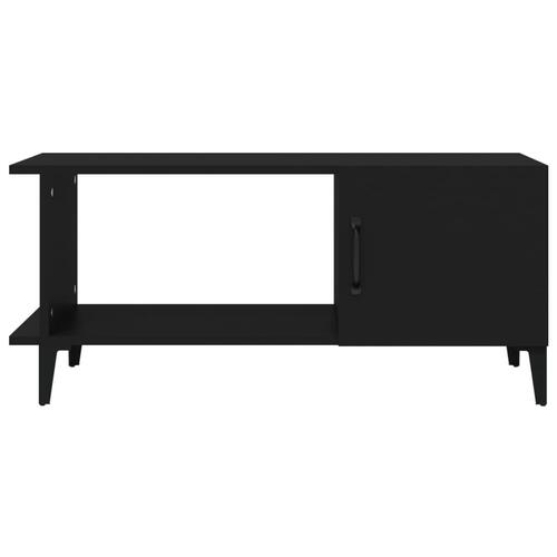 Sofabord 90x50x40 cm konstrueret træ sort