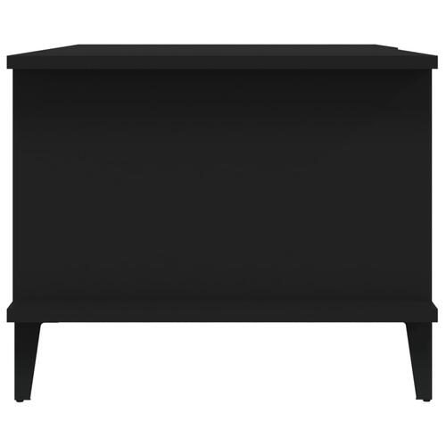 Sofabord 90x50x40 cm konstrueret træ sort