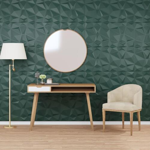 Vægpaneler 24 stk. 50x50 cm 6 m² XPS diamant grøn