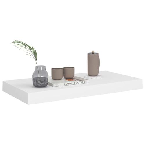 Væghylder 2 stk. 50x23x3,8 cm MDF hvid