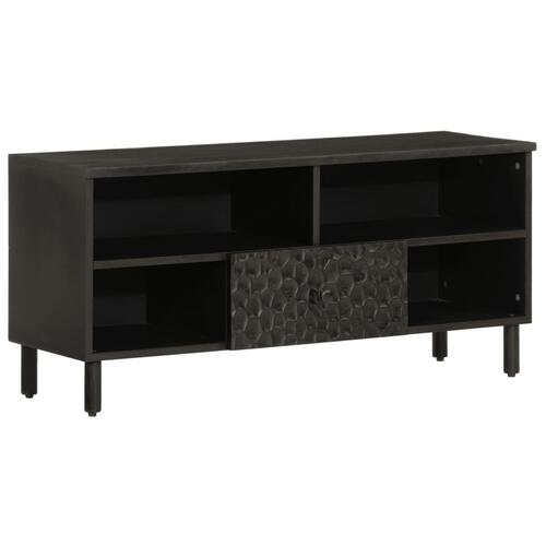 Tv-bord 100x33x46 cm massivt mangotræ sort