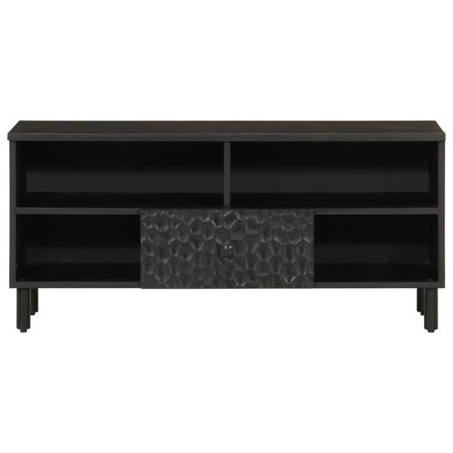 Tv-bord 100x33x46 cm massivt mangotræ sort