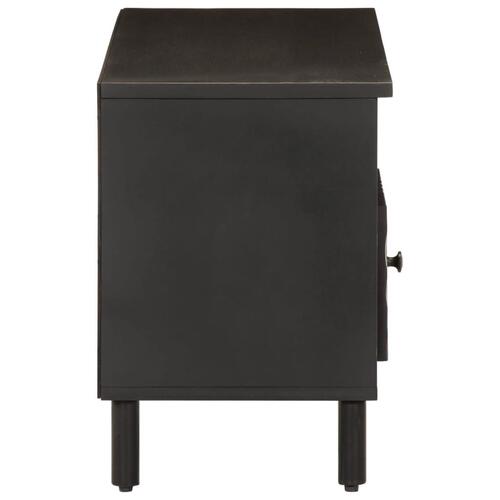 Tv-bord 100x33x46 cm massivt mangotræ sort