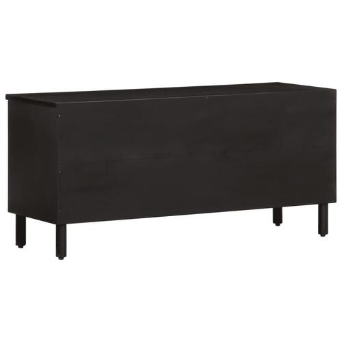 Tv-bord 100x33x46 cm massivt mangotræ sort