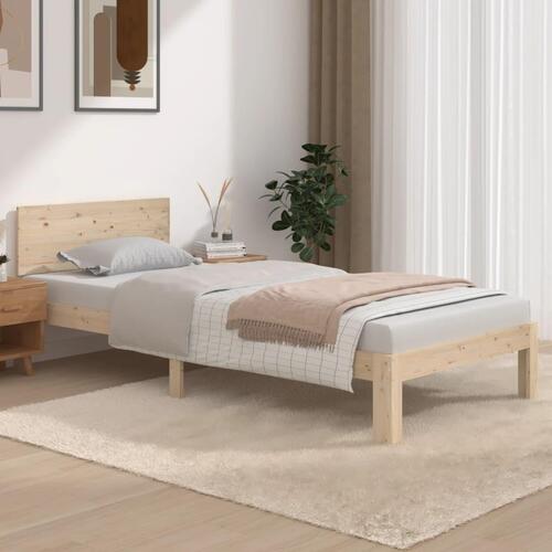 Sengeramme 90x200 cm massivt fyrretræ