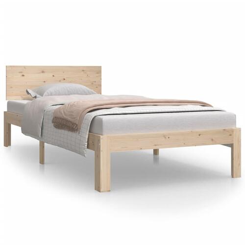 Sengeramme 90x200 cm massivt fyrretræ