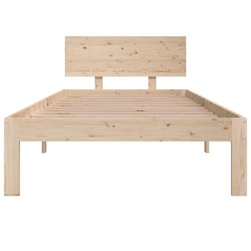 Sengeramme 90x200 cm massivt fyrretræ