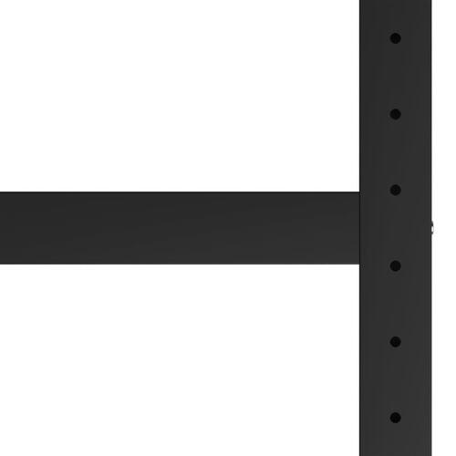 Stel til arbejdsbænk 175x57x79 cm metal sort og rød