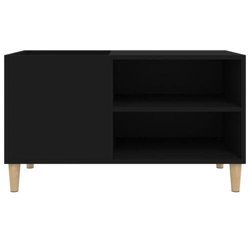 Vinylskab 84,5x38x48 cm konstrueret træ sort