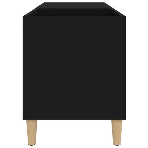 Vinylskab 84,5x38x48 cm konstrueret træ sort