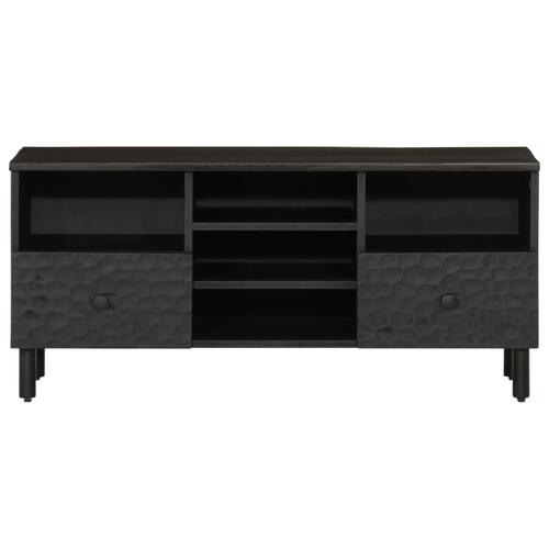 Tv-bord 100x33x46 cm massivt mangotræ sort