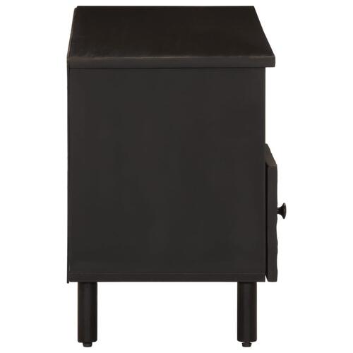Tv-bord 100x33x46 cm massivt mangotræ sort