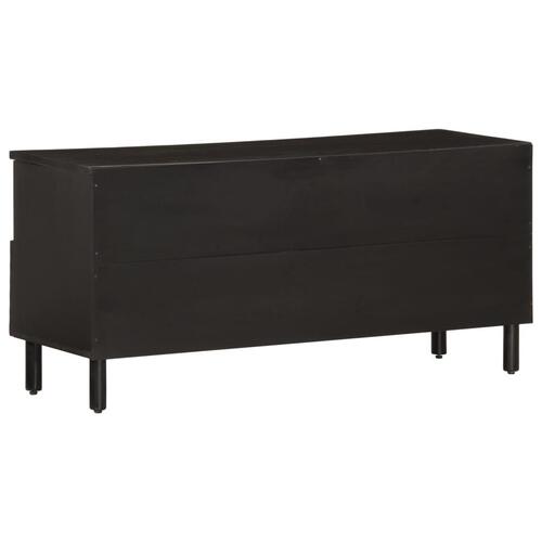 Tv-bord 100x33x46 cm massivt mangotræ sort