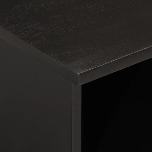 Tv-bord 100x33x46 cm massivt mangotræ sort