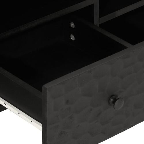 Tv-bord 100x33x46 cm massivt mangotræ sort