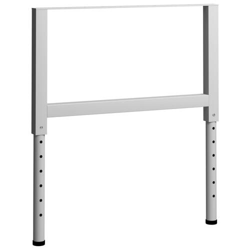 Stel til arbejdsbænk 2 stk. 85x(69-95,5) cm metal grå