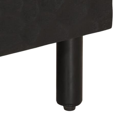Tv-bord 100x33x46 cm massivt mangotræ sort